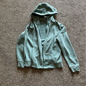 Full-Zip Hoodie with Pockets and Thumb Holes